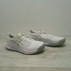 EUC ASICS Gel-Challenger White Silver Women's Sneakers Size 9